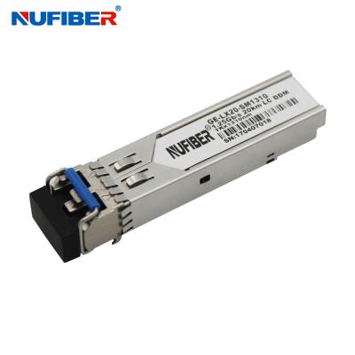 China SFP module duplex LC/SC connector 1.25G SFP 20km gbic optical module GE-LX20-SM1310 for sale