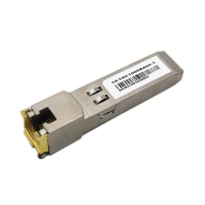 China Telecom Communication 1000M Copper Transceiver 1G Ethernet SFP RJ45 SFP Optical Module for sale