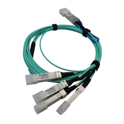 China Data Center 40G AOC Compatible with Arista 40G Network 3m (10ft) to 4*10G QSFP+ to SFP+ Active Optical AOC Cable for sale