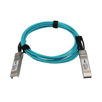 China Data communications 25G SFP28+ to SFP28+ AOC cable 3M Active Optical Cables 25g sfp28 compatible aoc cable modules for sale