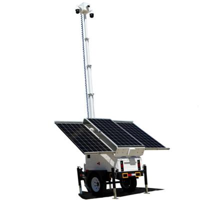 China OEM ODM Solar Camera Trailer With 3*300W Solar Panels High Flexibility for sale