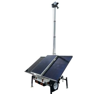 China Eco Friendly Mobile Solar Trailer For Construction Sites Easy Installation for sale