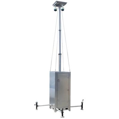 China Mobile Surveillance Towers For Construction Site Momitoring Solutions for sale