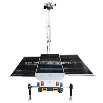 China Trailer de câmaras de segurança solar com câmaras para estacionamento exterior à venda