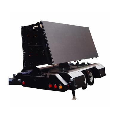 China Portable Solar Double Sided Folding Led Propaganda Display Advertising Trailer for Exhibition advertising for sale