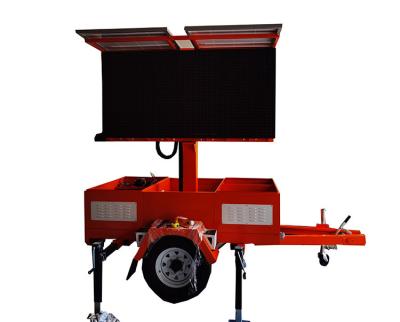 China Green Environmental Protection Solar Power Mobile Led Display Screen Trailer For Cultural Square for sale