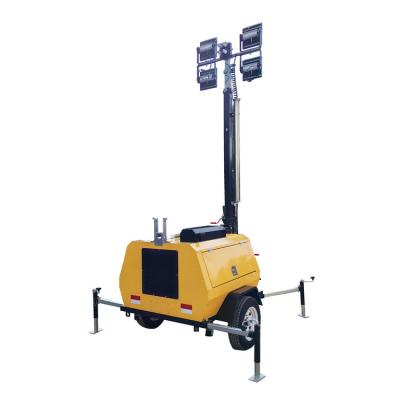 China Diesel Light Tower With 4*400W LED Lamps For Road Construction Works for sale