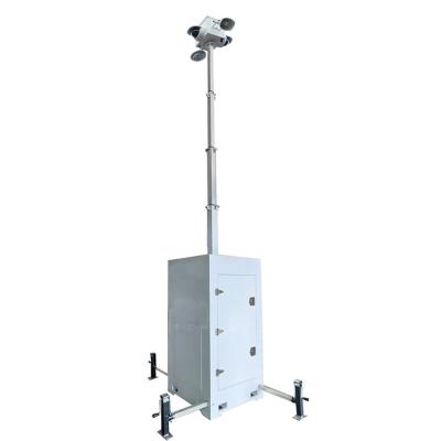 China Easy Deploy Mobile Compact CCTV Surveillance Towers For Road Construction Works Monitoring for sale