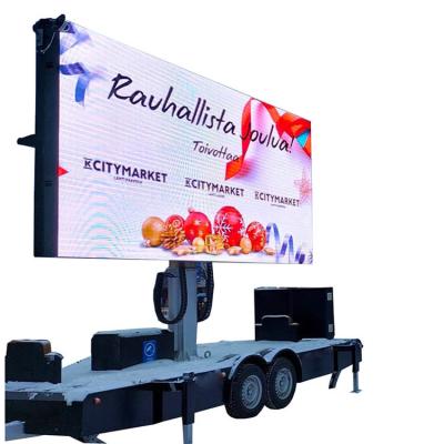 China Outdoor Full Color Led Screen Display Billboard Trailer Voor toeristische plek Te koop