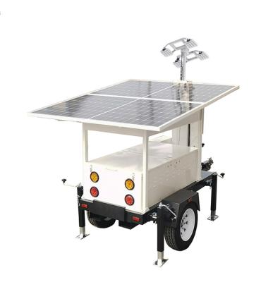 China High Performance Solar Powered Lighting Towers Portable Solar Led Lighting Trailer For Temporary Lighting for sale