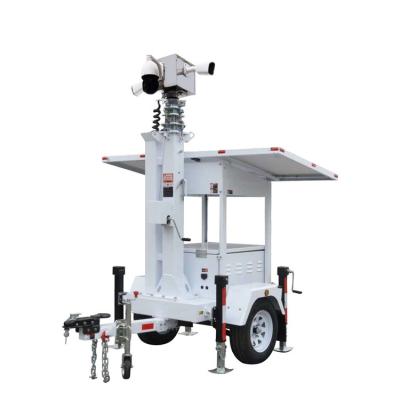 China Solar Security Camera Trailer Mobile Surveillance Trailer For Public Security for sale