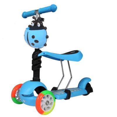 China Wholesale cheap price 3 in 1 kids scooter, high quality PU wheel child factory kids instant kick scooter for sale for sale