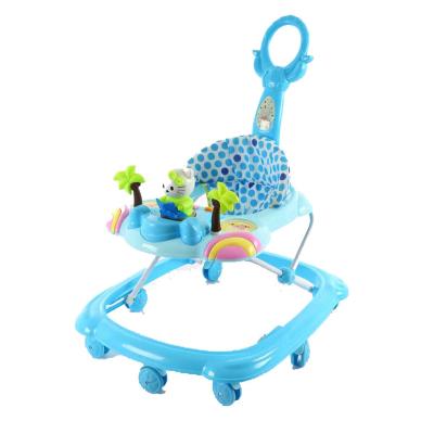 China Learn Toy China Factory Walking Children Baby Push Car Toy 4 in 1 Baby Walker with Music Flying Plastic Baby Stroller for sale