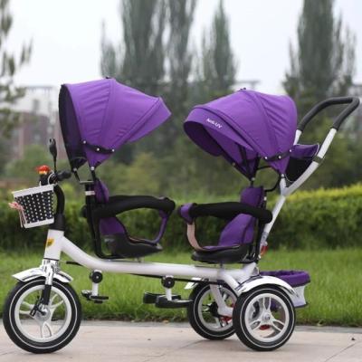 China Ride On Toy 2016 New Hot Selling Baby Tricycle Models, Two Seats Baby Tricycle, Twin Baby Tricycle for sale