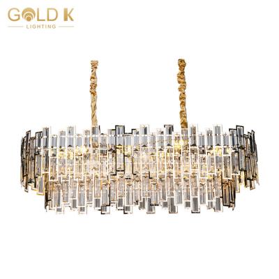 China Luxurious Luxury Crystal Chandelier Light Gold LED Chandeliers Modern Style Crystal for sale