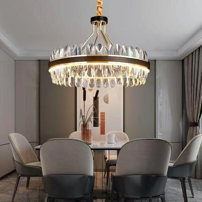 China Luxurious Style Modern Pendant Lights Luxury Crystal Chandelier Chandelier Lead Crystal Beads Crystal Chandelier for sale