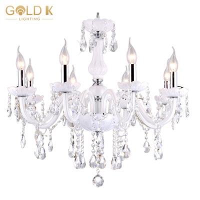 China Traditional Luxury Modern Indoor Living Room Gold Hanging Lighting K9 Crystal Chandelier for Hotel Bedroom Lights Pendant Chandeliers for sale