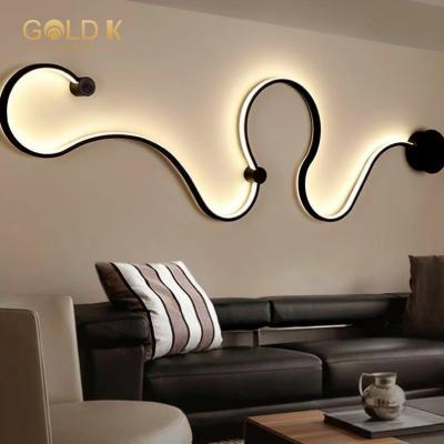 China Modern simple decorative wall lamp for bedroom or living room led lamp for bedside background wall living room for sale