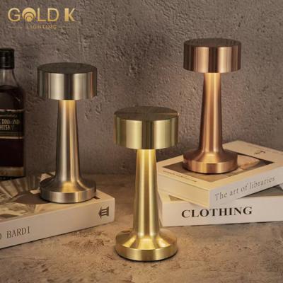 China Wholesale Modern Touch Dimming Luxury Modern Rechargeable USB LED Table Lamp For Home Bar Bedside Dinner for sale