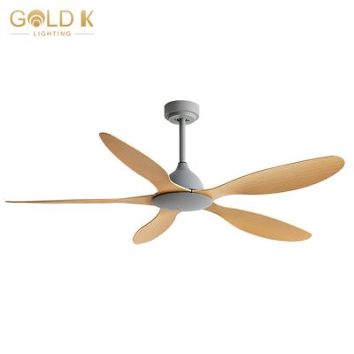 China Modern 5 Blade ABS Ceiling Fan Manufacturer Sales 56 Inch DC Motor ABS Ceiling Fan With Light for sale