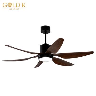 China 52 Inch Modern Remote Control Dining Room Lighting Indoor AC DC Ceiling Fan With Light for sale