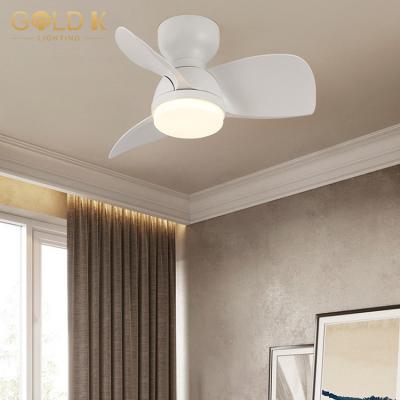 China Modern Gold K Lighting 22 Inch Small Ceiling Fan DC Motor Ceiling Fan Remote Control Smart Recessed Light for sale