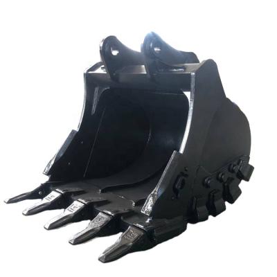 China Heavy Farms Excavator Rock Bucket Reinforced Ball On Side Plate for sale