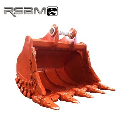 China Heavy Duty 30-35T Mud Excavator Spare Parts Customized Heavy Equipment Rock Digging Digging Bucket for sale