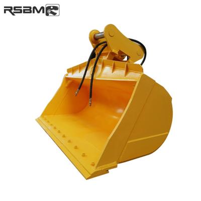 China Construction worksÂ   1m3 Rotating Tilt Bucket Buckets For Excavator / Backhoe for sale