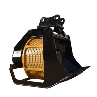 China Cultivate New Design Best Quality Excavator Hydraulic Rotary Screen Bucket for sale