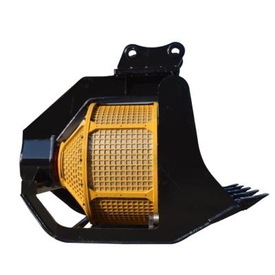 China food & Beverage Plant RSBM 13t Excavator 360 Degree Rotating Skeleton Bucket Screen Bucket For Excavator for sale