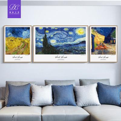 China Waterproof+ECO-Friendly Famous Artist Gogh Living Room Hotel Decorative Art Canvas Wall Scenery Artwork Hand Painted Oil Painting for sale