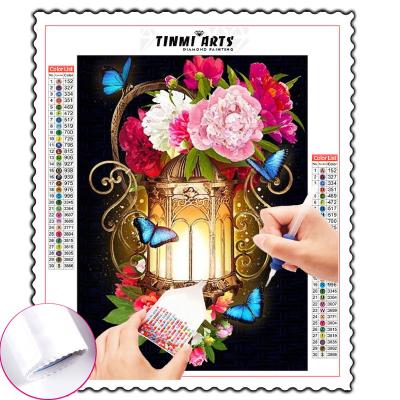 China New Classic/Postmodern Mosaic Diy Diamond Embroidery Rhinestone Home Decor of 5d Diamond Painting Custom Kit Flower for sale