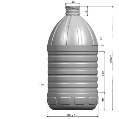 China 5L bottle two cavity PET plastic bottle blow molding machine semi-automatic soplde botellas de agua de por de Maquina de moldeo PET for sale