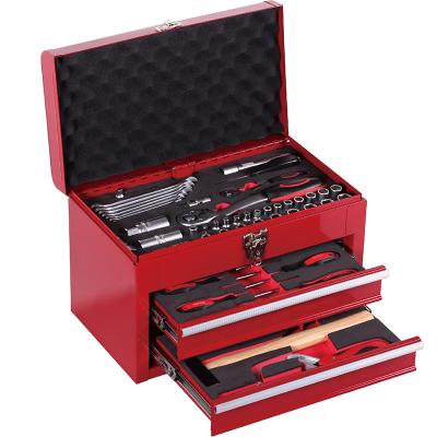 China Universal Auto Repair Herramienta Automotriz Car Repair Kit 74 Pcs Wrench Set Box Auto Mechanic Tools for sale