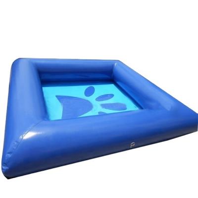 China 0.6mm PVC Tarpaulin PVC Tarpaulin Outdoor Durable Portable Pet Pool Inflatable Mini Inflatable Dog Pool For House Use en venta