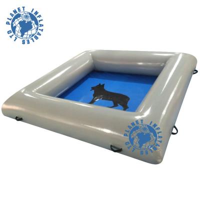 China Custom PVC Tarpaulin Good Quality Durable PVC Inflatable Dog Pools For Sale en venta