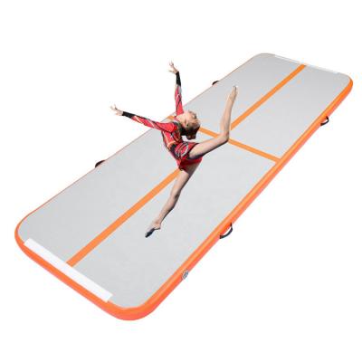 China Durable Airtrack Custom Gymnastics 4m 5m 6m 8m 10m 12m Height Cheerleading Inflatable Air Tumble Track Mat For Sale for sale