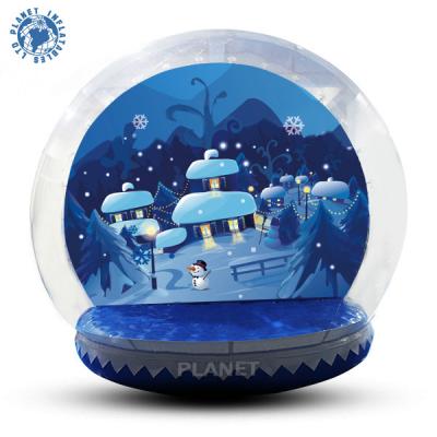 Κίνα Advertising Giant Christmas Air Blown Decoration Inflatable Snow Globe Ball For Display προς πώληση