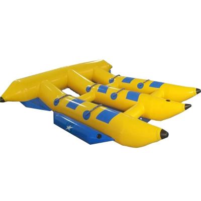 China Cheap Inflatable Water Sports Banana Boat Banana Float Tube Inflatable Towable Water Entertainment Flying Fish Flyfish Ride en venta