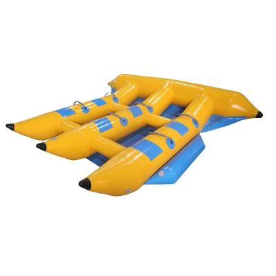 China Hot Selling Summer Water Sports Entertainment Inflatable Water Sports Banana Tube 6 Floating People Flyfish Banana Boat For Sea en venta