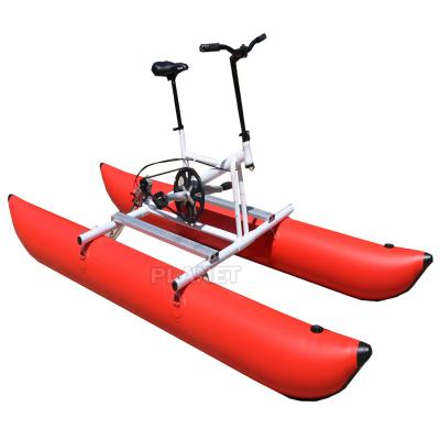 China For lake high quality pedal bike water sea banana boat inflatable tube for sale en venta