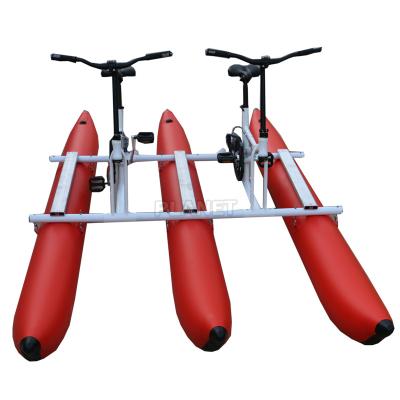 China For High Quality PVC Sea Water Adult Water Pedal Bike Pontoon Inflatable Water Float Bike For Family en venta