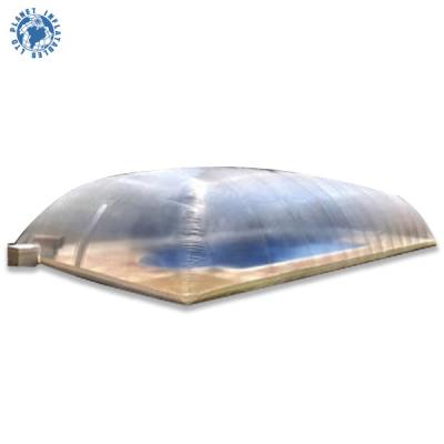 China 0.9mm PVC Tarpaulin+1.0mm PVC Custom Transparent Inflatable Winter Dome Pool Cover Inflatable Pool Cover Tent en venta