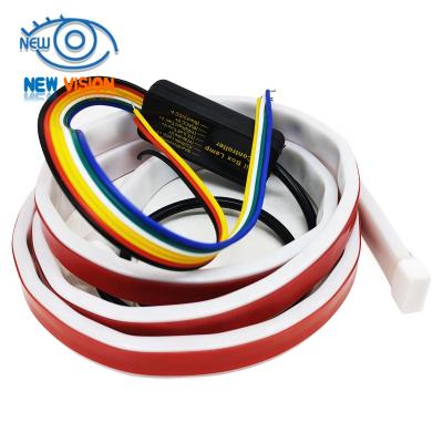 China Decoration RGB 1.2m Car Trunk LED Strip Light Car Rear Tail Box Light With Brake Turn Signal Light for sale