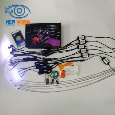 China Car LED Strip Light Interior Decorative Interior Ambient Light Strip Light With Phone APP Control Flexible Atmosphere Lamp Kit for sale