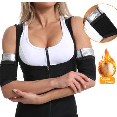 China Antibacterial Arm Shaper Custom Women Slimming Weight Lose Fat Slimmer Arm Burner Belt Sauna Sweat Slim Wrap for sale