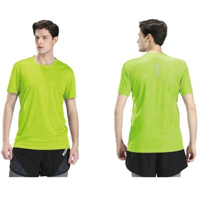 China Custom Men's Breathable Polyester Quick Dry Running T-shirt, Runner T-shirt, Running Clothes For Men for sale