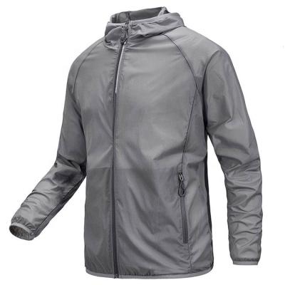 China Wholesale Men's and Women's UV Protection Breathable Waterproof Reflective Running Jacket, Lightweight Cycling Jacket, Sports Jacket with Hood for sale