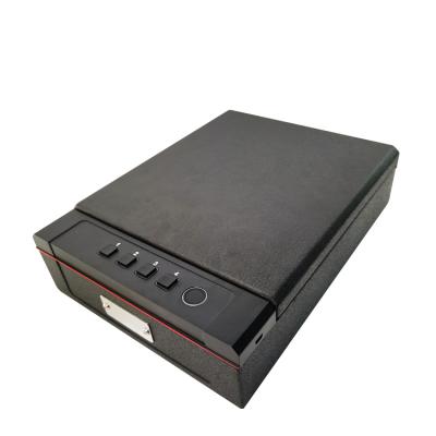 China Used For Storing Pistols Top Open Tactical Gun Safe Box Biometric Fingerprint Pistol Safe for sale